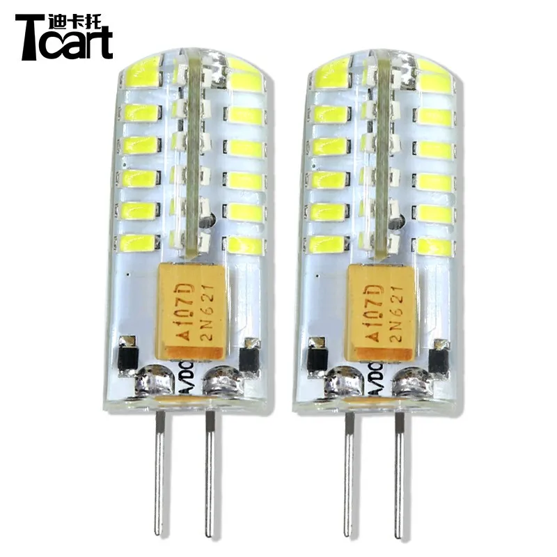 Tcart 2 шт. мощные дневные ходовые огни G4 Hp24w 32 4014 12 В g4 светодиодные лампы
