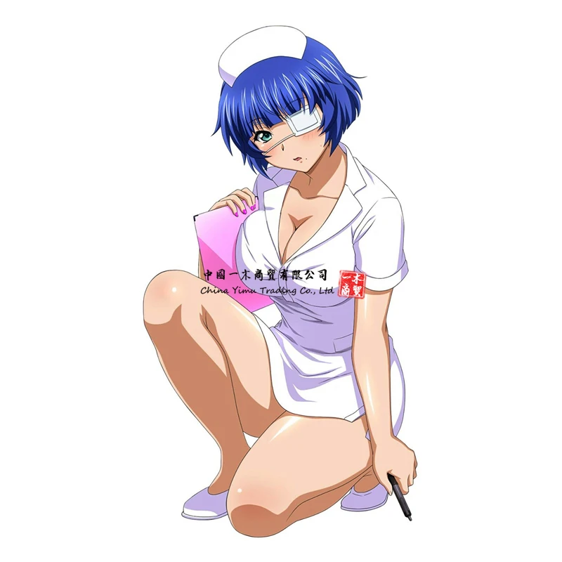 Сексуальная Аниме Манга Девушка медсестра IKKITOUSEN виниловая наклейка U.K POST ONLY |