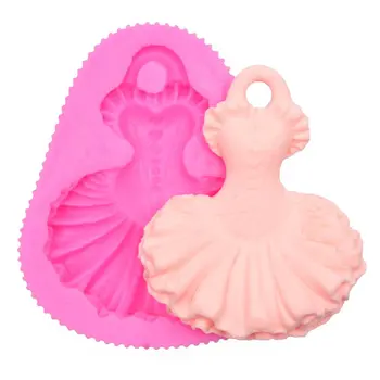 

Ballet Skirt Cakes Molds Food Grade Silicone Sugar Chocolate Cake Cookies Mold DIY Decorating Baking Tool