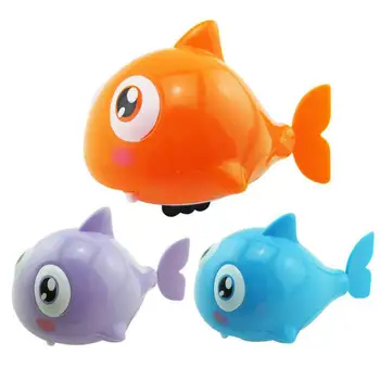 

Baby Kids Colorful Fish Cartoon Fishes Wind-Up Spring Toy Mini Animal Plastic Children Gift Random Color Swimming Toy