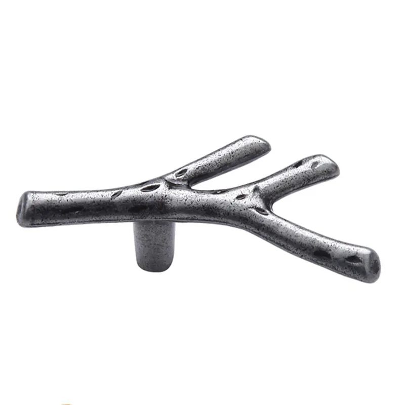 

Creative tree branch shape, furniture handles door handles cabinet knobs knob handle for furniture kitchen wardrobe - Silver, 69