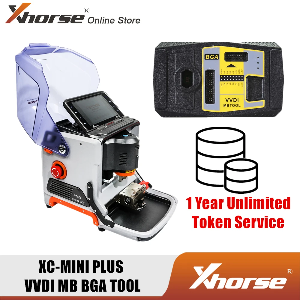 Xhorse Condor XC MINI PLUS автоматическая машина для резки ключей с VVDI MB BGA Tool Key программатор