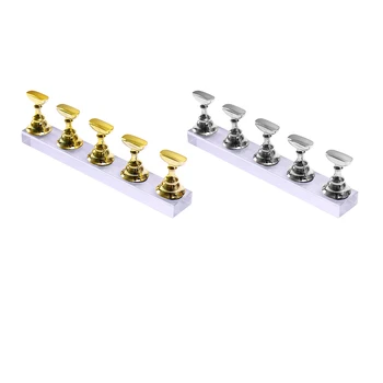 Kaufen Nail Art Praxis Display-ständer Schach Bord Magnet Tipps Ausbildung Halter Salon DIY Maniküre Acryl Basis