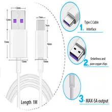 5A кабель Micro USB Type c для быстрой зарядки P10 Lite p20/P8 Lite/P7 Mate 10 20 Honor 5x 5a 5c 6x(China)