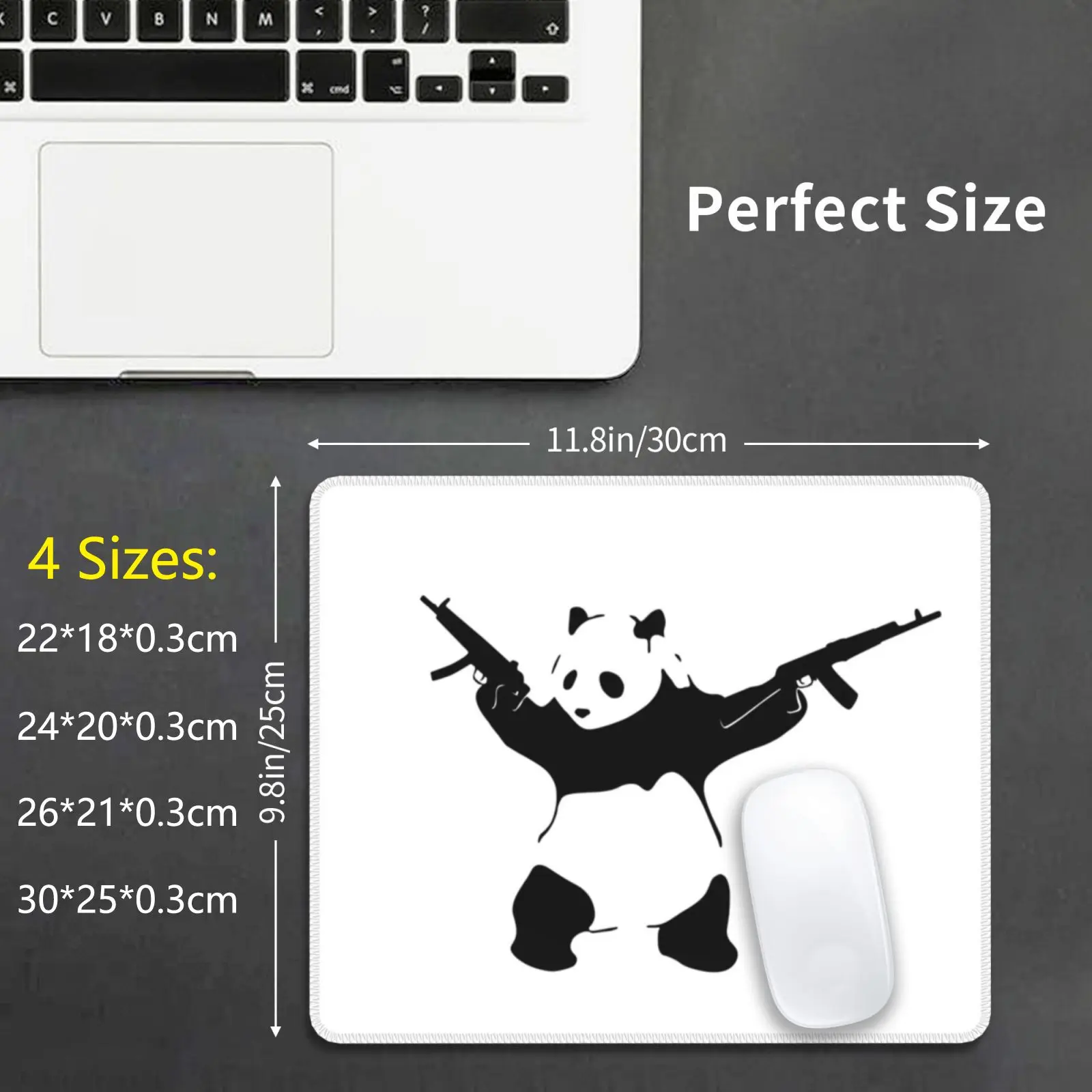 Бэнкси Panda Холдинг штурмовые ружья Мышь накладка DIY принт панда пистолет Pro Ak 47 Ak47