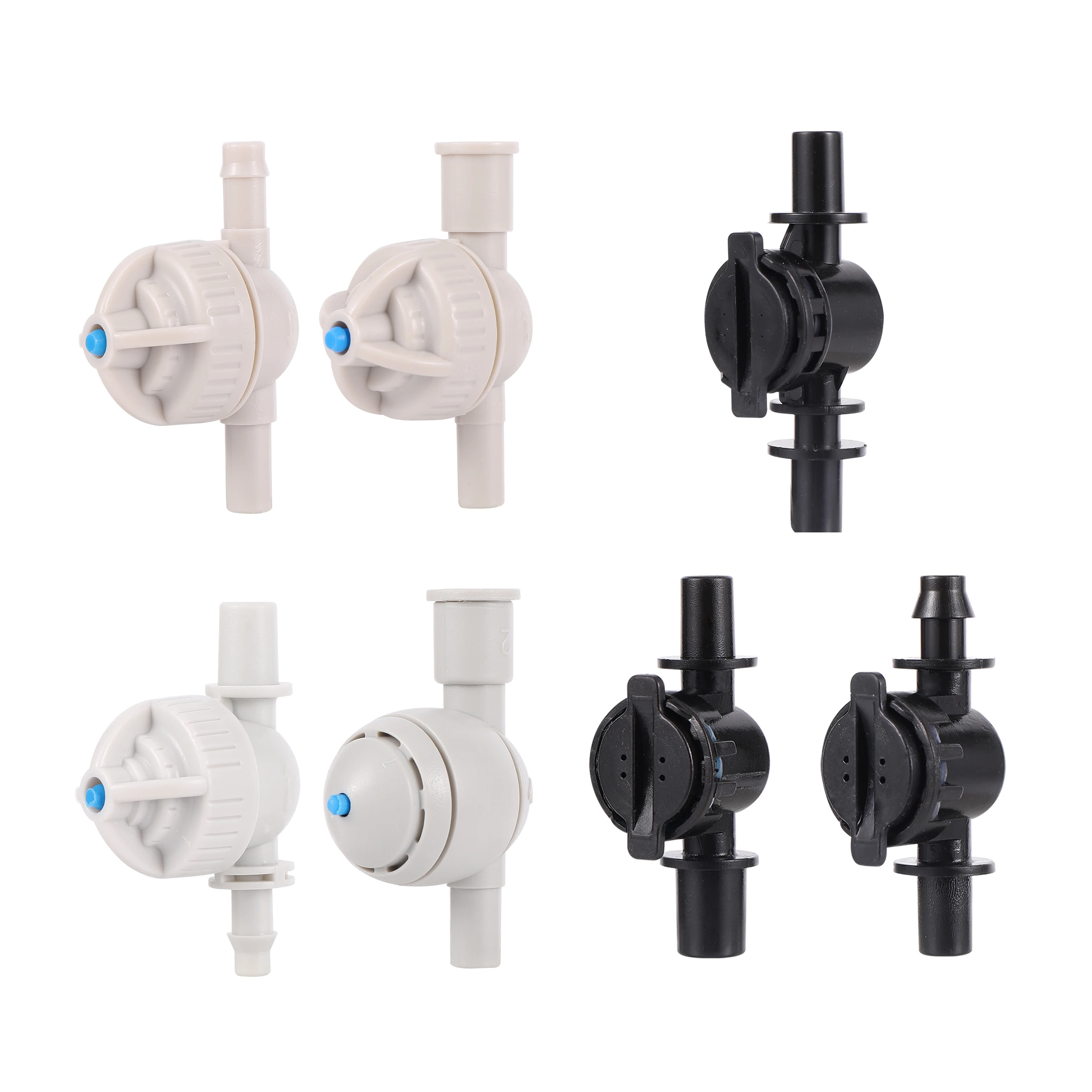 

5pc Garden Anti-drip Device 4/7mm Nozzle Stop Valve Hose Joint Fitting Lawn Agriculture Drip Irrigation Atomization System