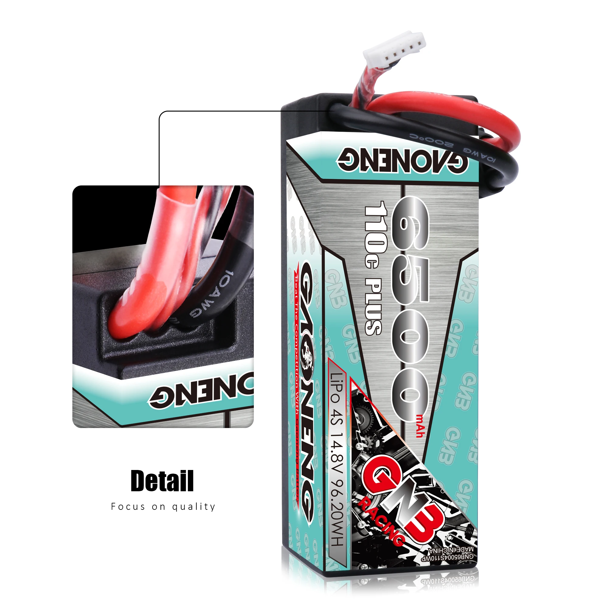 Gaoneng GNB 4S 6500mAh 14,8 V 110C жесткий чехол LiPo батарея XT90/XT60/T/EC5/XT150 разъем для 1:8 1/8 RC автомобиль четыре привода внедорожника RC