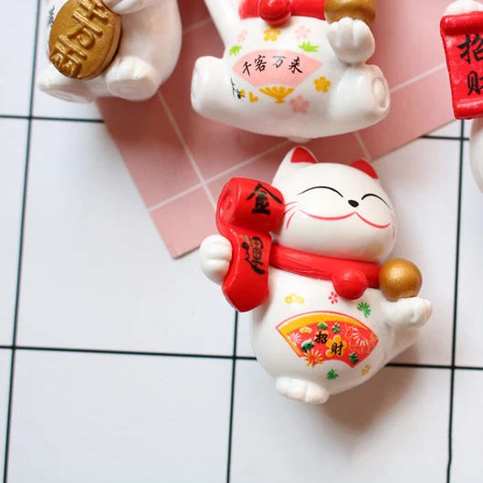 1 Набор 8 шт смолы lucky cat для домашнего украшения для самодельного изготовления поставки брелок аксессуары