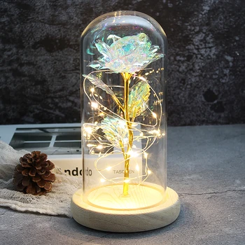 

LED At Night Enchanted Galaxy Rose Flower Beauty and beast beautiful rose valentine's Day Mother's Day NEW Year gift