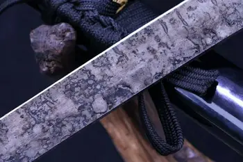 

DAMASCUS FOLDED STEEL BLADE HANDMADE JAPANESE KARASUMA SWORD KATANA