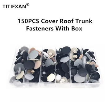 

150PCS Mixed Universal Auto Cover Roof Ceiling Hood Trunk Plastic Fastener Clips With Box For All Cars Rivet Set