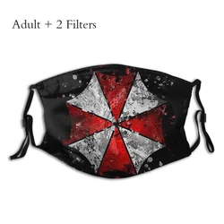 Umbrella Corporation Face Mask Splatter Soft Hipster Outdoor Muffle Anti Dustproof With Filters