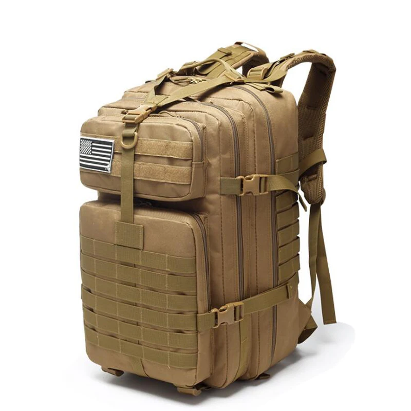 Hunting Bag Military Camouflage Backpack 45L Large Capacity Hiking Camping Backpacks Molle Tactical Shoulder Backpack