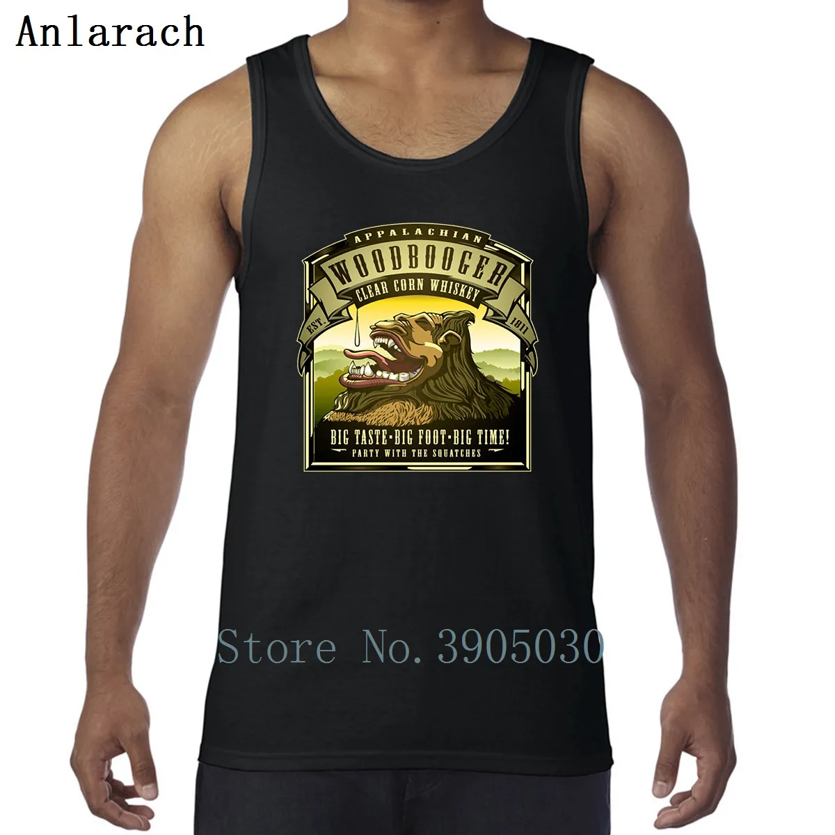 

Appalachian Woodbooger Clear Corn Whiskey Vests Euro Size Singlets Designs Tank Tops For Men Loose Quirky Spring Autumn