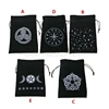 Velvet Pentagram Tarot Oracle Cards Storage Bag Runes Constellation Witch Divination Accessories Jewelry Dice Drawstring Package ► Photo 1/6