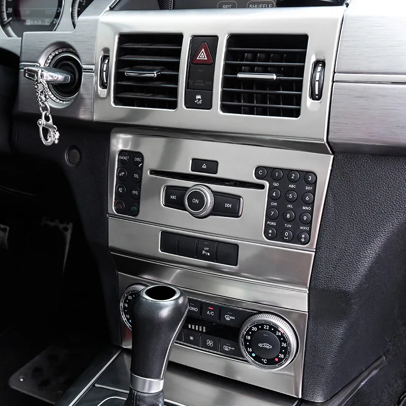 Автомобильная центральная консоль, подставка для рук, рамка переключения передач, наклейки для Mercedes Benz GLK X204 2008-15 LHD, кондиционер, вентиляционные наклейки