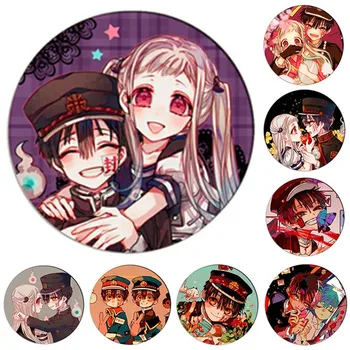 

Japan Anime Jibaku Shounen Hanako-kun Nene Yashiro Teru Minamoto Hanako Cosplay Toilet-Bound Hanako-kun Brooch Pin
