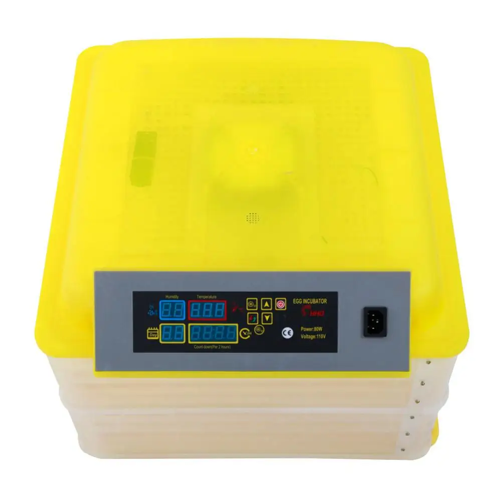 

96-Egg Incubator Practical Fully Automatic Poultry Incubator Breeding Box (US Standard) Transparent Plastic Hatching Machine 40E
