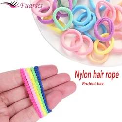 100pcs Colorful Elastic Hair Bands Girls Rubber Hair Holder Tie Band Kids Ponytail Bands Accessories Children Braid Care Styling