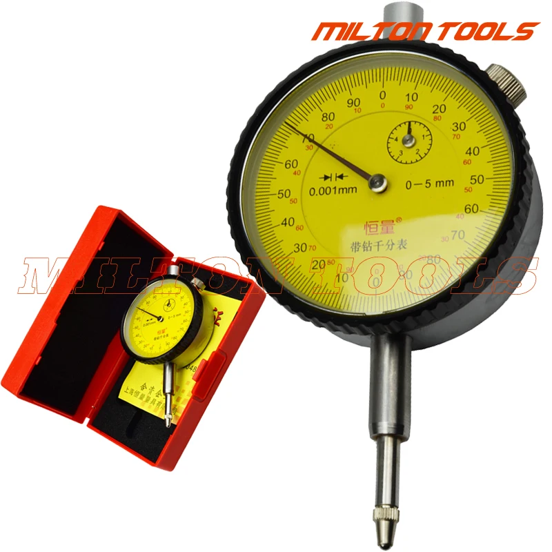 5mm Micron dial indicator jewels gauge 0-5mm 0.001mm | Инструменты