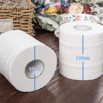 

1/2/3/4/5/6 Rolls Toilet Paper Tissue 4 Layer Household Soft Skin-Friendly for Home Bathroom HSJ88