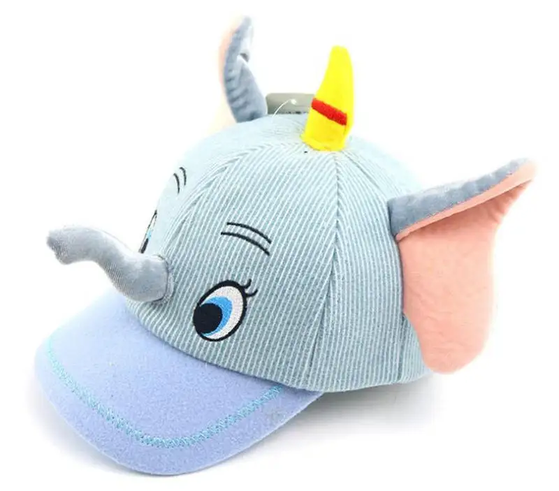 Синий Милый слон из мультфильма мультфильм gorras детей ребенка бейсбольной кепки шляпы для мальчиков и девочек хип-хоп шляпа дети snapback кепки вечерние подарки - Цвет: Синий