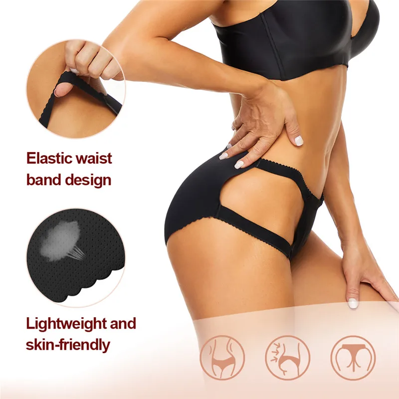 plus size shapewear LANFEI Women Butt Lifter Buttocks Panties Big Ass Padded Hip Enhancer Seamless Push Up Booty Pads Lady Underwear Pads Shapewear best shapewear for tummy and waist