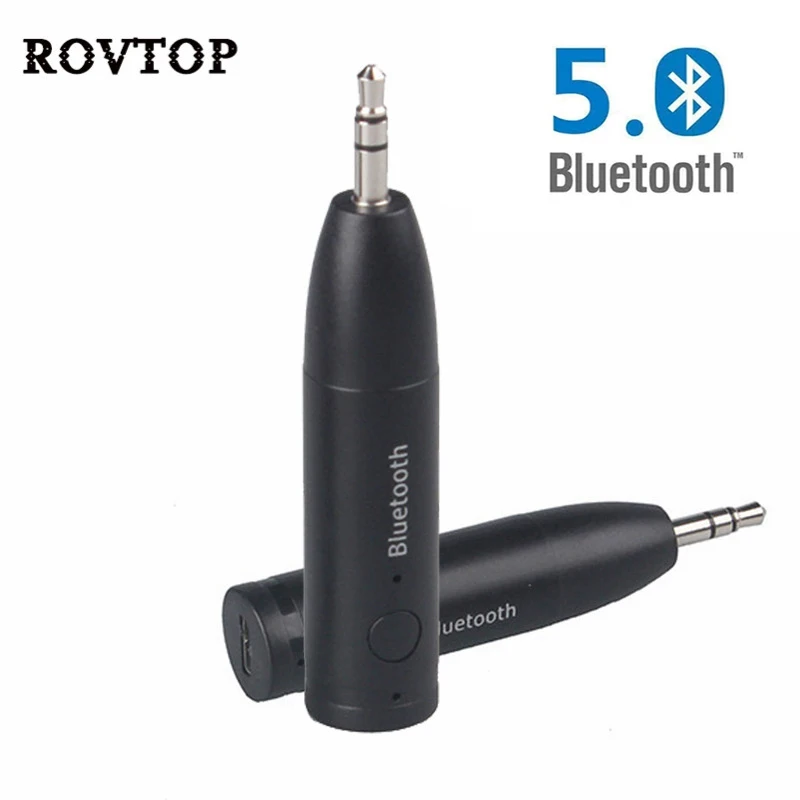 Bluetooth 5 0 автомобильный комплект Мини 3 мм разъем AUX свободные руки стерео музыка