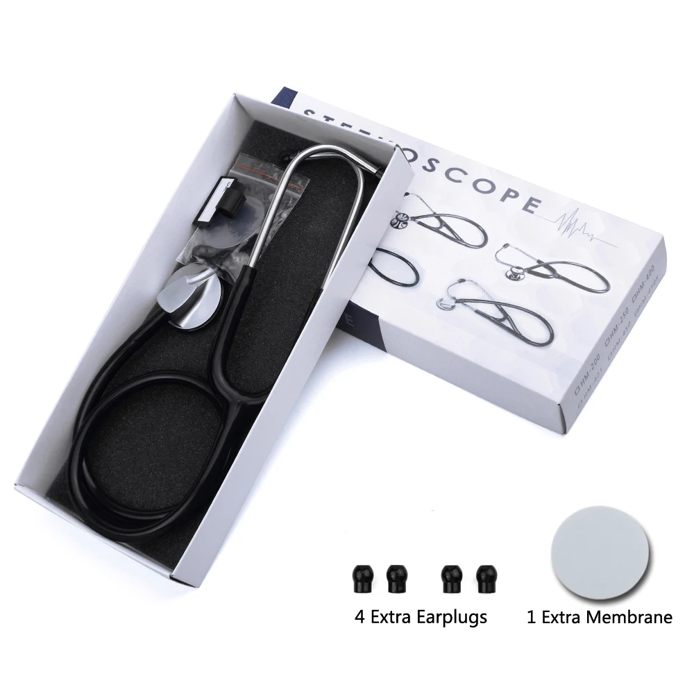 Medical Stethoscope Professional Heart Lung Cardiology Stethoscope Doctor Nurse Student Equipment Device
