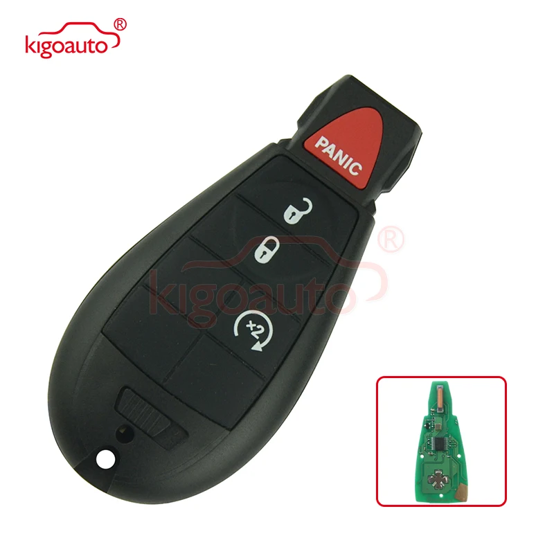 Kigoauto Автомобильный Брелок дистанционного управления с ключом IYZ-C01C Fobik fob 433 МГц для Dodge Chrysler Jeep fobik КЛЮЧ дистанционного управления - Цвет: Белый