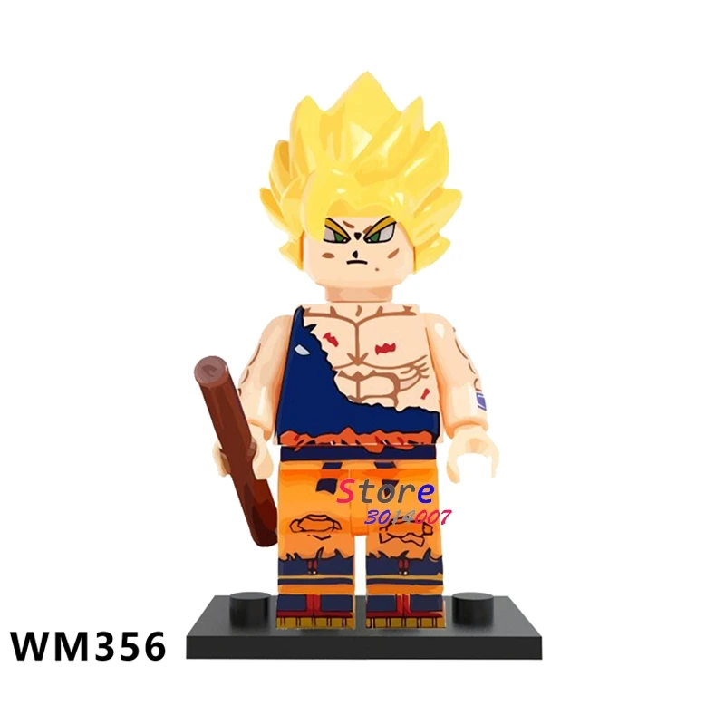 Один строительный конструктор Dragon Ball Z Goku Gotenks Torankusu Tien Shinhan Android 18 лазурит Коллекция игрушек для детей - Цвет: WM356