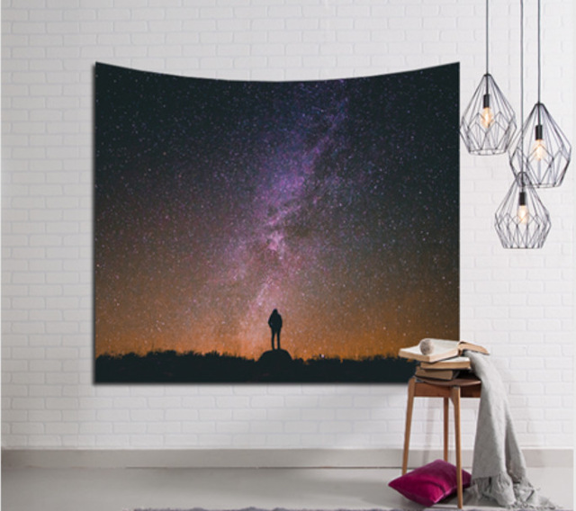 Decoration Home Decor Galaxy Hanging Wall Tapestry Hippie Retro Home Decor Yoga Beach Mat India Decoration Mural Tapiz