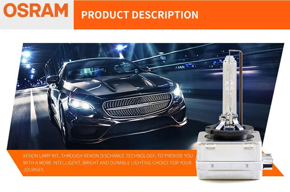 Osram Xenon D1S D2S D3S D4Scar лампа для фар дальнего света ближнего света лампа оригинальная запасная часть 4200K HID лампа