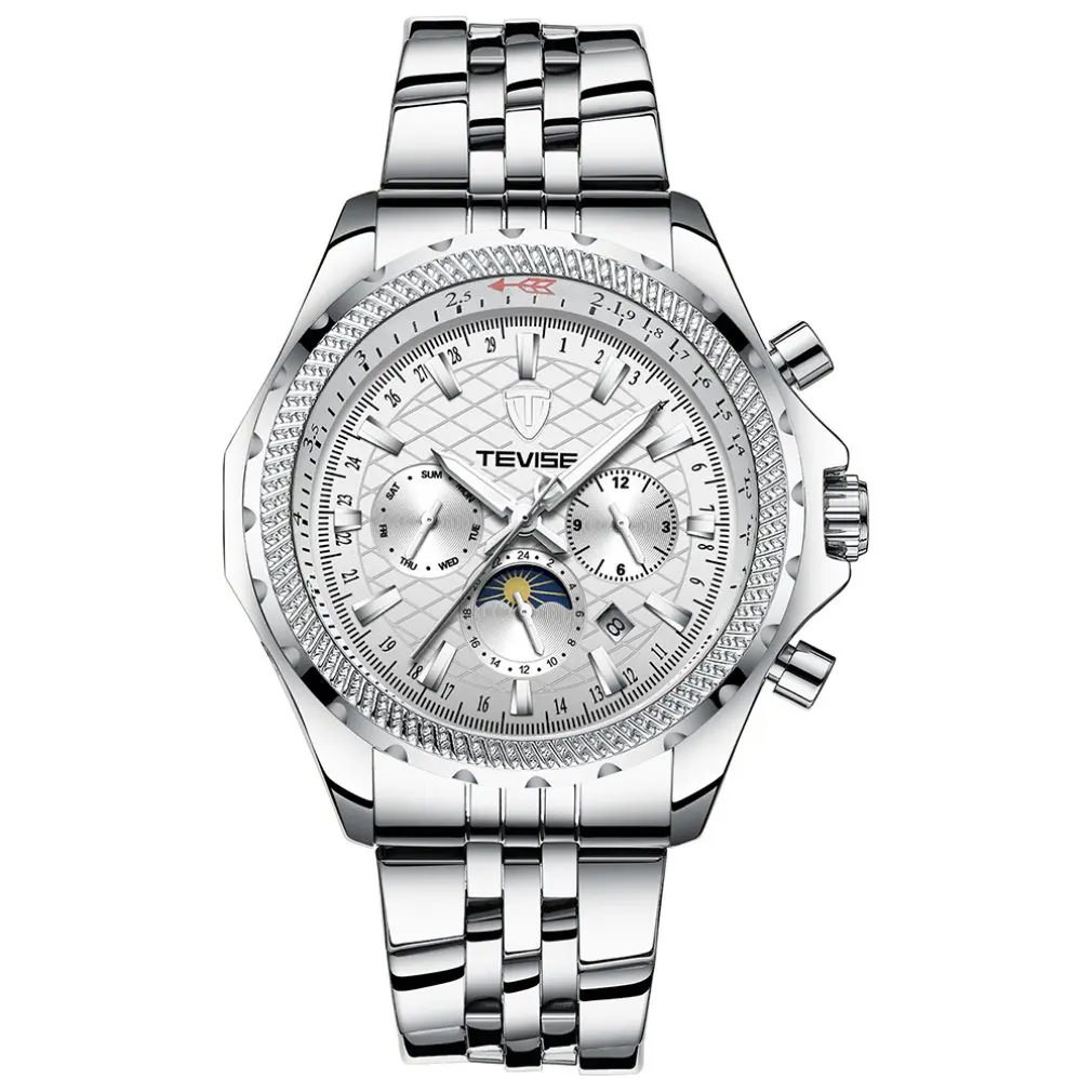 

TEVISE Luxury Men'S Business Mechanical Watch Automatic Mechanical Men'S Business Watch Multi-Function Waterproof Fashion Watch