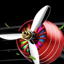 TOSPRA 1pcs mini Car Air Freshener Smell LED Conditioning Vent Outlet Alloy Perfume Clip Fresh Aromatherapy Fragrance