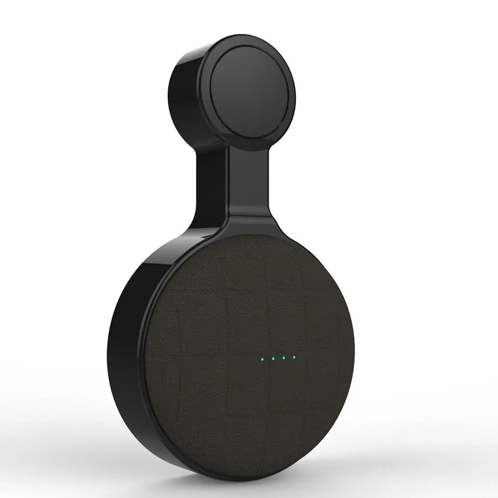 Черный Настенная настенная вешалка-подставка для Google Home, Мини голосовой помощник, штепсельная Вилка для дома, кухни, ванной, спальни, держатель динамика - Цвет: Черный
