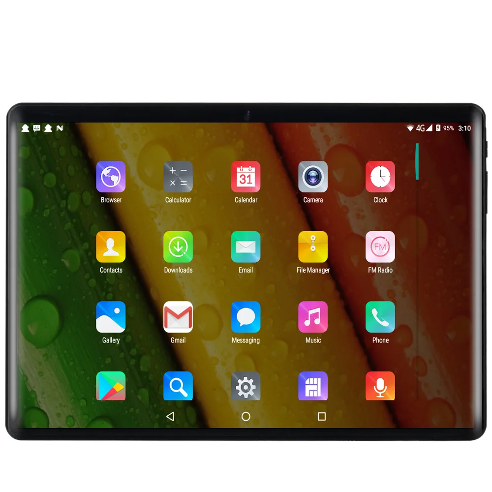 10.1 inch Tablet PC 2.5D Steel Screen 4G Phone Call Android 9.0 Ten Core 8GB+128GB ROM Bluetooth Wi-FI Tablet PC10.9/10