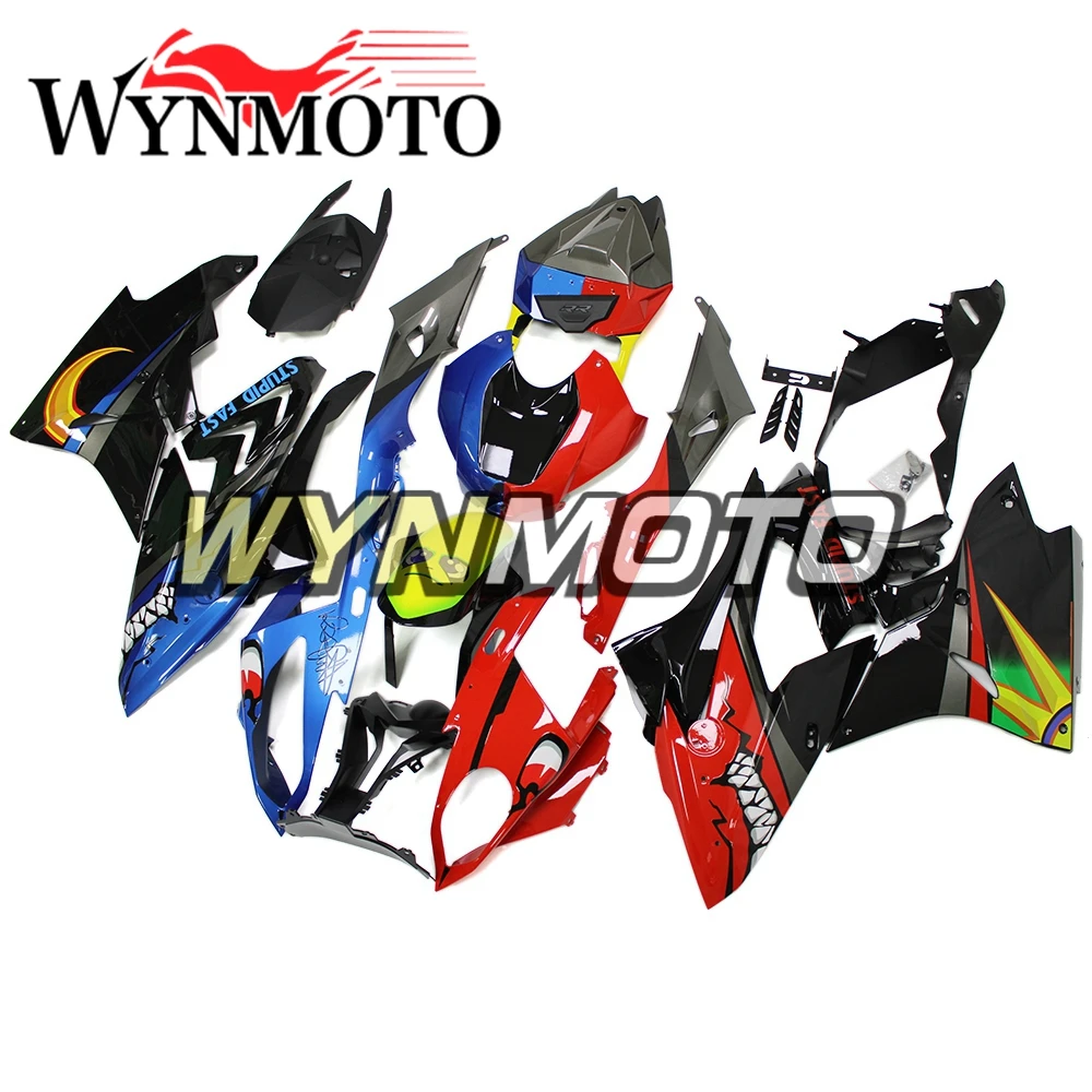 

Shark Attack Blue Red Yellow Complete Fairings For BMW S1000RR 2017 2018 s1000rr 17 18 ABS Injection Motorcycle Cowlings