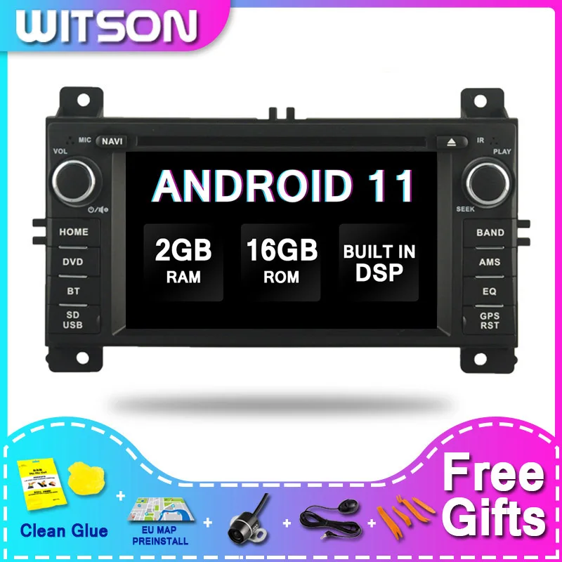 Автомобильный мультимедийный плеер WITSON DSP 2 ГБ 16 дюймов 2Din Android 11 для JEEP GRAND CHEROKEE 2012