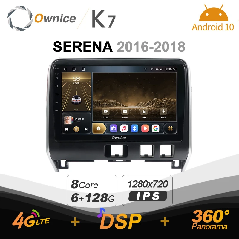 Автомобильный радиоприемник K7 Ownice 6G + 128G Android 10 0 для Nissan Серена 2016 - 2018