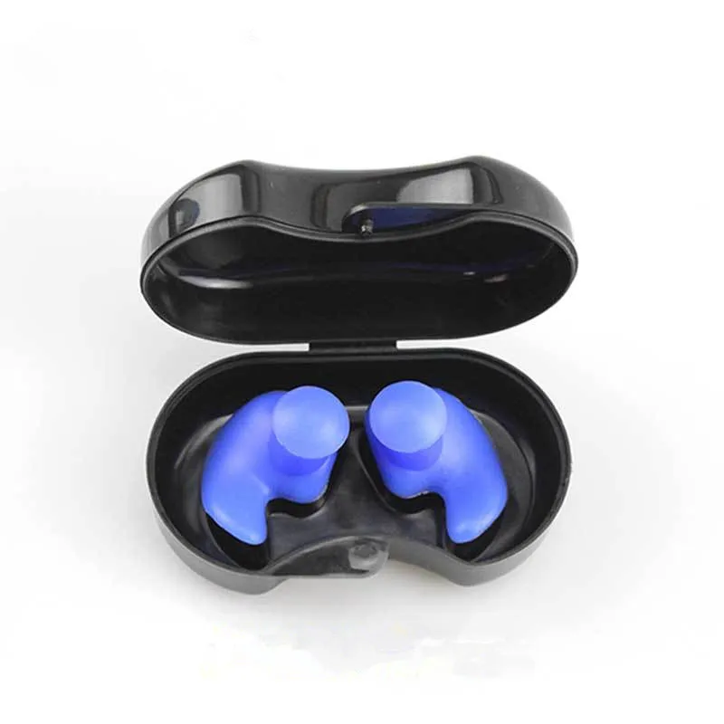 1 пара силиконовых беруши звукоизоляция водонепроницаемые беруши анти шум храп спальные пробки для путешествий шумоподавление - Цвет: Blue