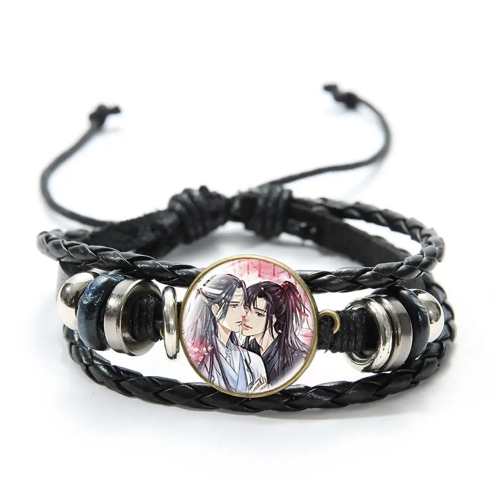 SONGDA, хит, аниме Mo Dao Zu Shi, браслет, милый мультяшный рисунок, Wei Wuxian Lan Zhan, косплей, браслет, лучшие сувениры для поклонников, подарок - Окраска металла: Style 16