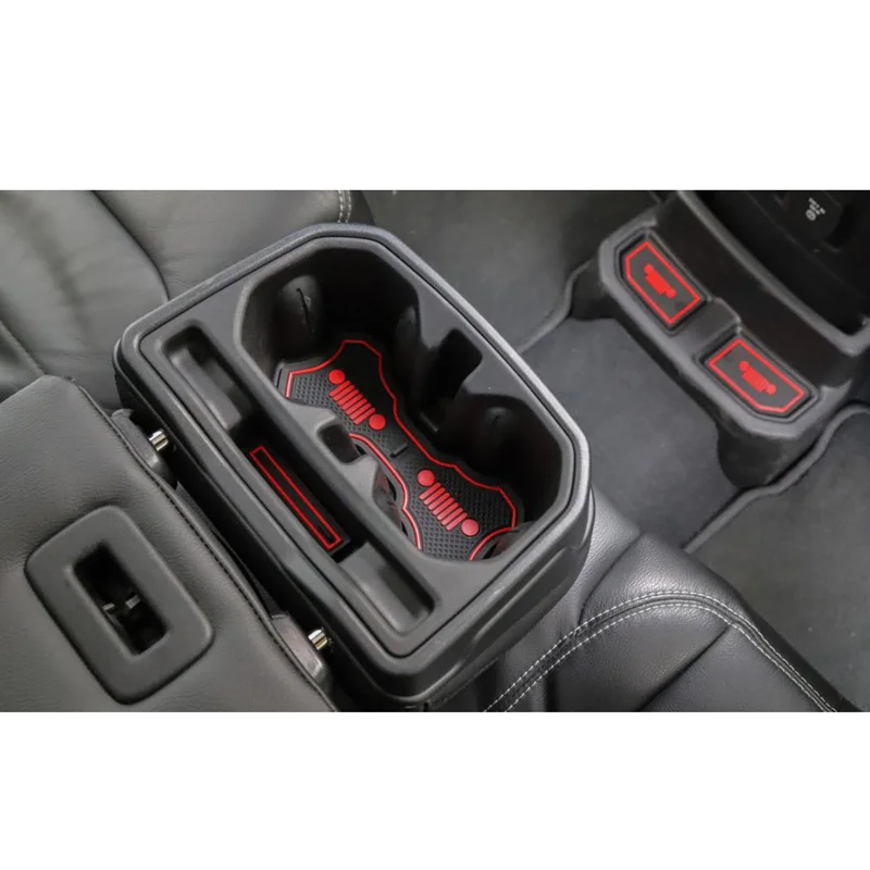 19x авто интерьер внутри двери коврик Нескользящая подстаканник для Jeep Wrangler JL