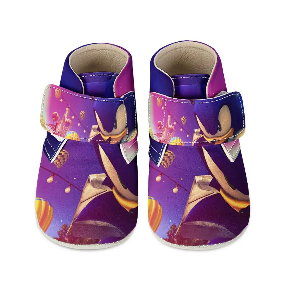 

NOISYDESIGNS Cute Kawaii Baby Shoes Boy Girl Anti-Slip Casual Cartoon Sonic Patchwork Design Sneakers Soft Sole First Walkers