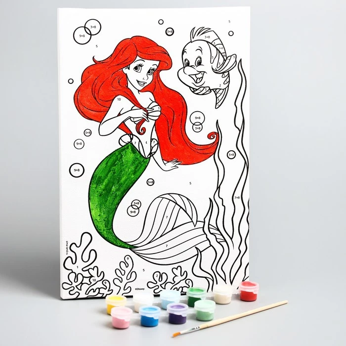 Paint by number Disney "Believe in Miracles" 20 x 30 cm, Princesses