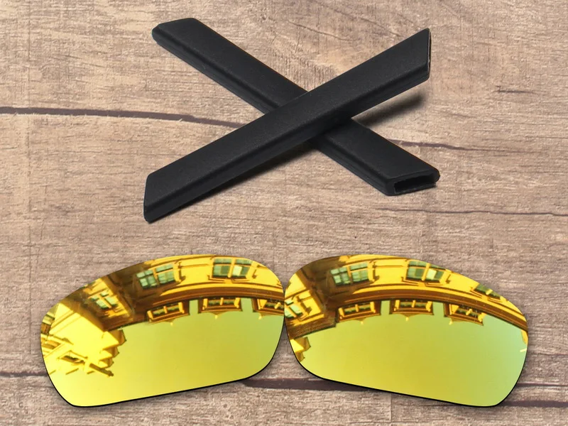 24K Mirror Vonxyz 20+ выбор цветов поляризованные Сменные линзы и носки с ушками для-оправа Oakley Jawbone - Цвет линз: 24K Mirror
