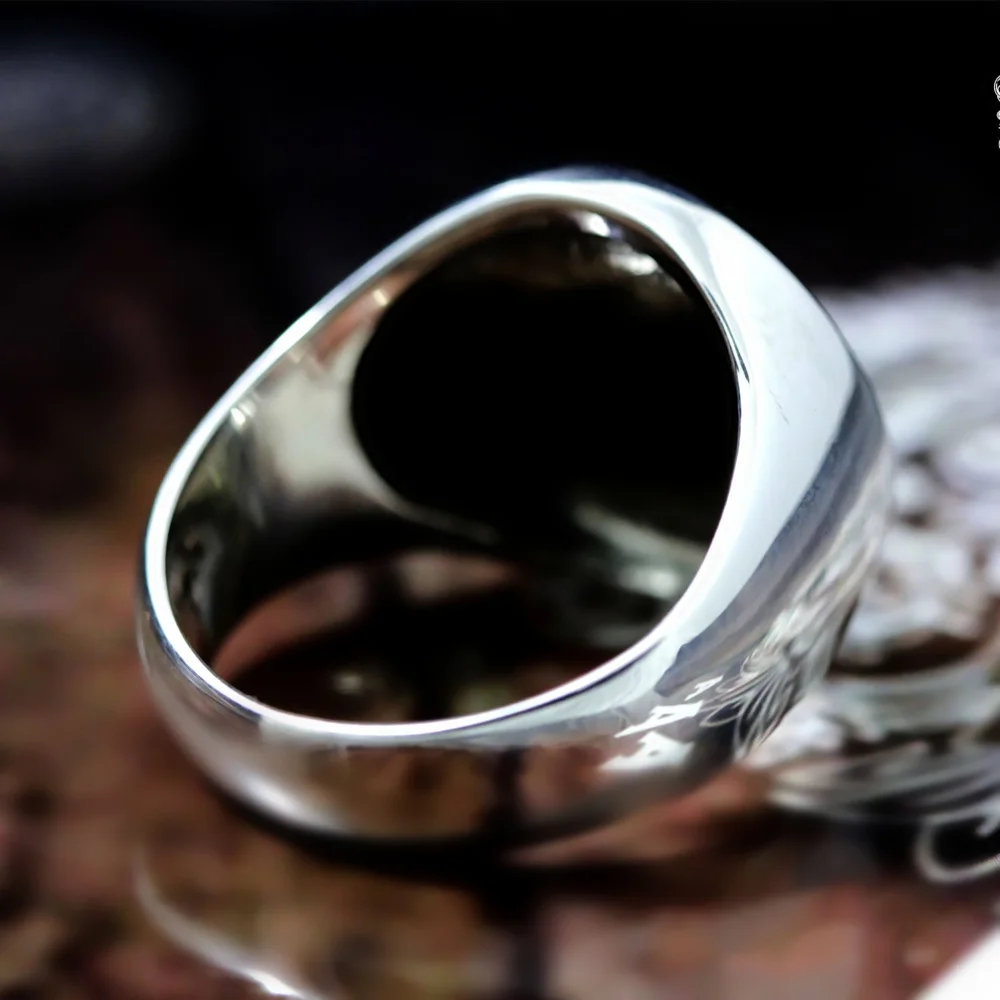 Секретный Малый ключ Соломона печать Каббала кольцо кольца серебро языческая Магия из нержавеющей стали кольца-Амулеты