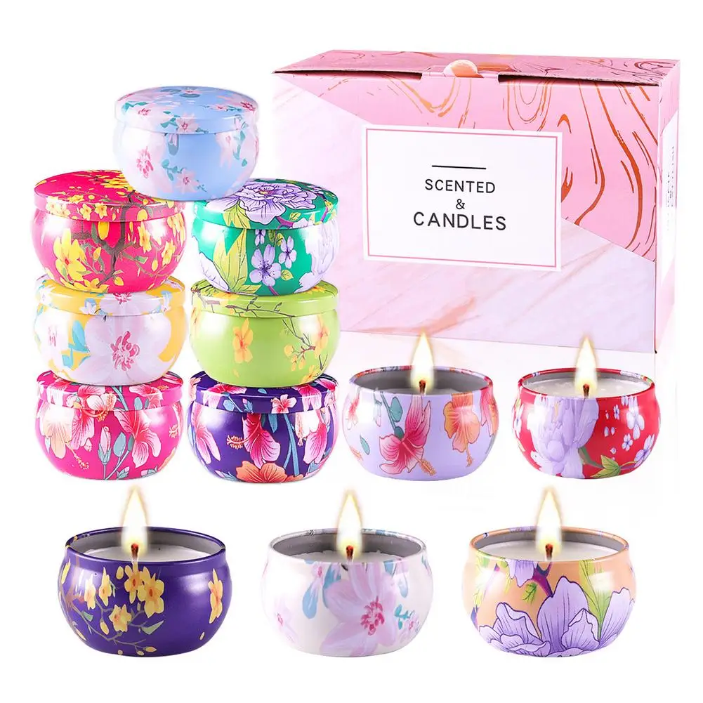 12 piece set Scented Candles Gift Set, Natural Soy Wax Long Lasting