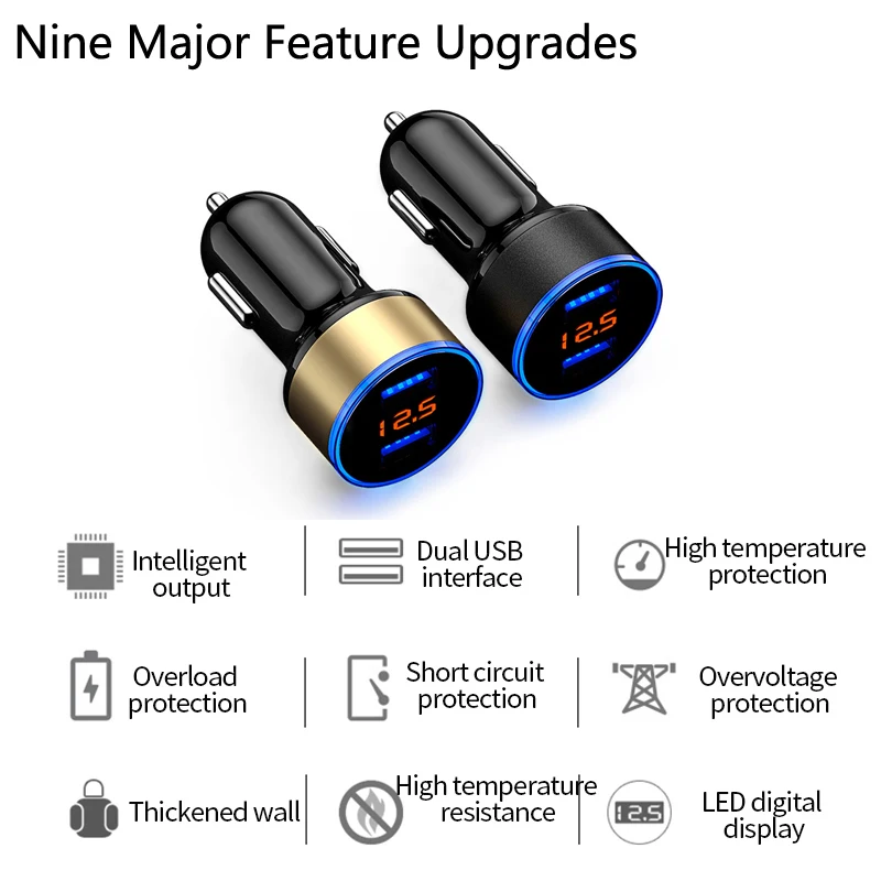 3.1A двойной USB Автомобильное зарядное устройство прикуриватель Быстрая зарядка для Chevrolet Cruze Lacetti Lova парус Эпика Малибу вольт Camaro