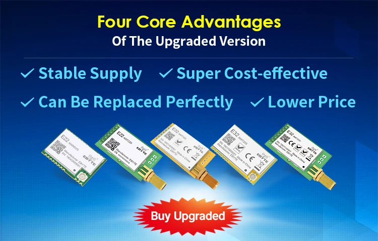 uart lora rede rssi transceptor sem fio smd ipex selo buraco tcxo rf módulo